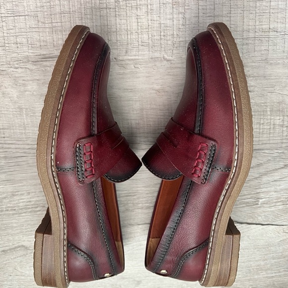 PIKOLINOS ALDAYA W8J-3541 GARNET Leather Loafers - BRAND NEW IN BOX sz 36/6 - Picture 5 of 11